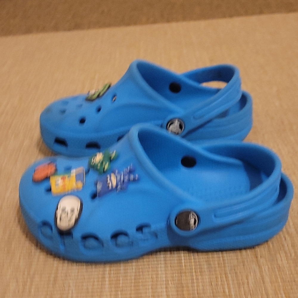 Crocs Kids Blue Clogs - Picture 3 of 6